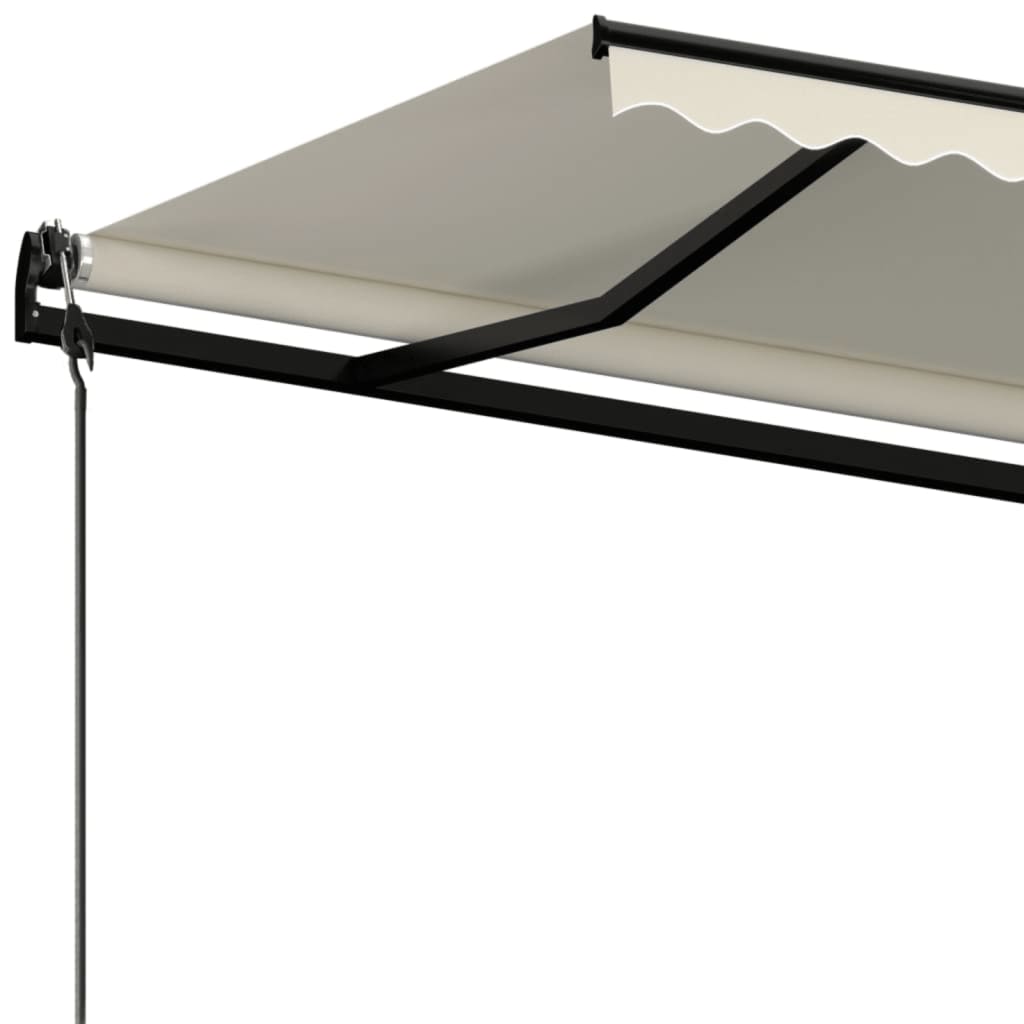 Toldo retráctil automático crema 600x350 cm vidaXL