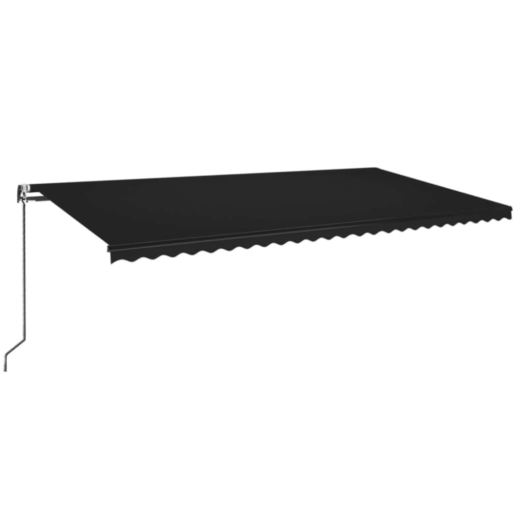 Toldo retráctil automático gris antracita 600x350 cm vidaXL