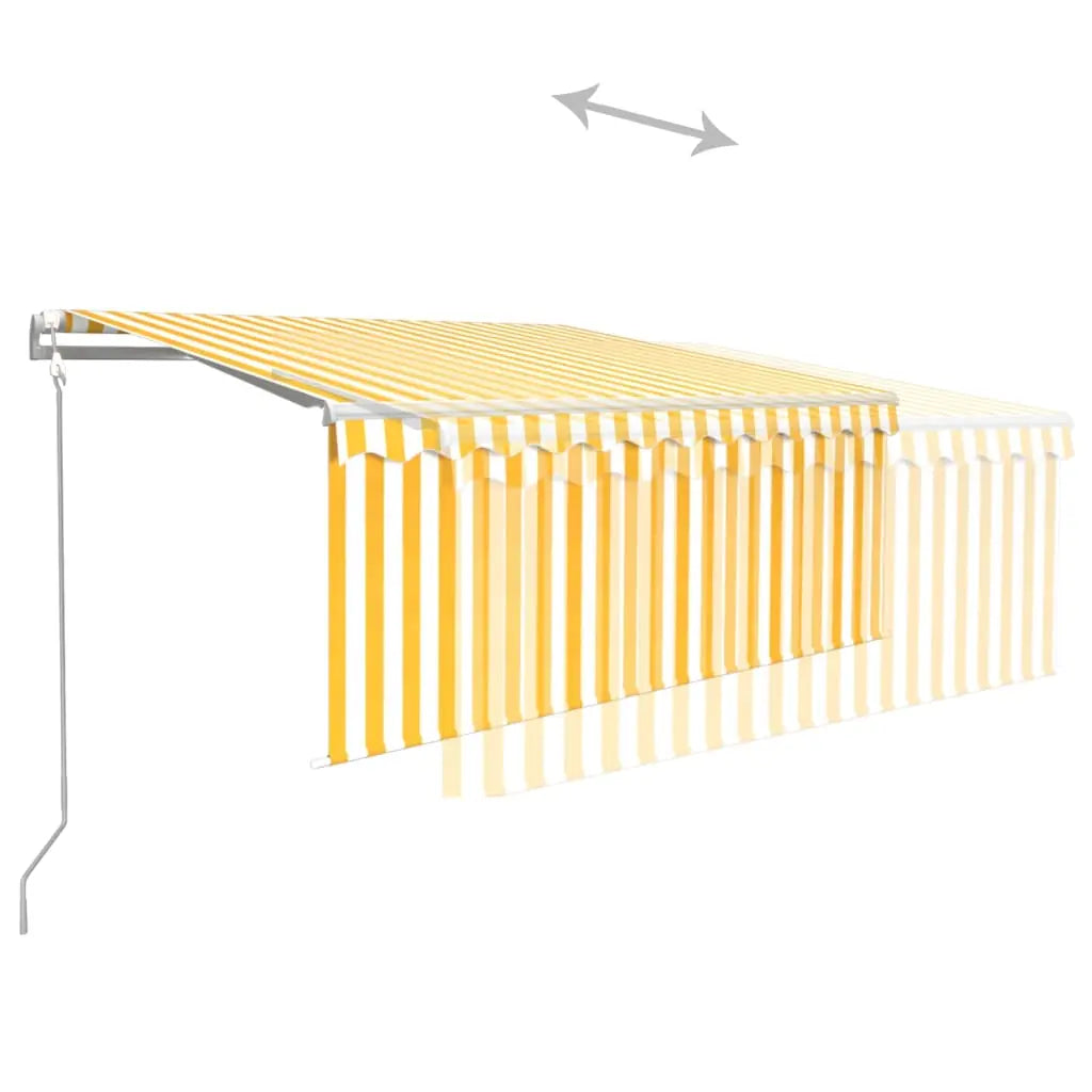 Automatic awning blind, LED and yellow/white sensor 3x2.5 m V5974 Vetonek