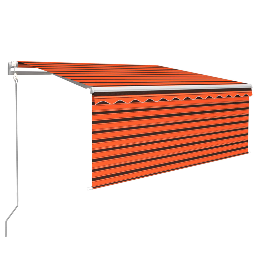 Toldo automático con persiana, LED y sensor de viento 3,5x2,5 m   V5998 Vetonek