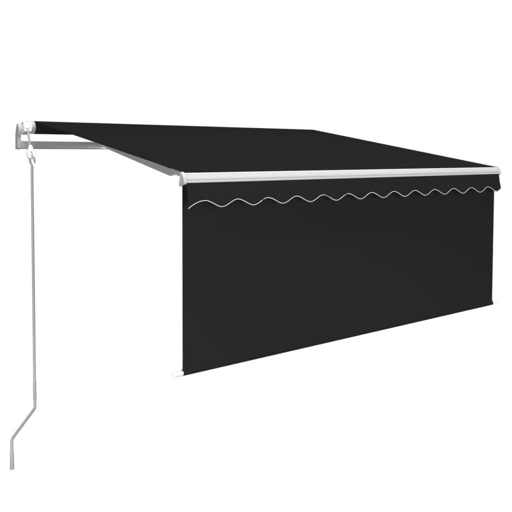Automatic retractable awning with anthracite blind 3.5x2.5 m V6131 Vetonek
