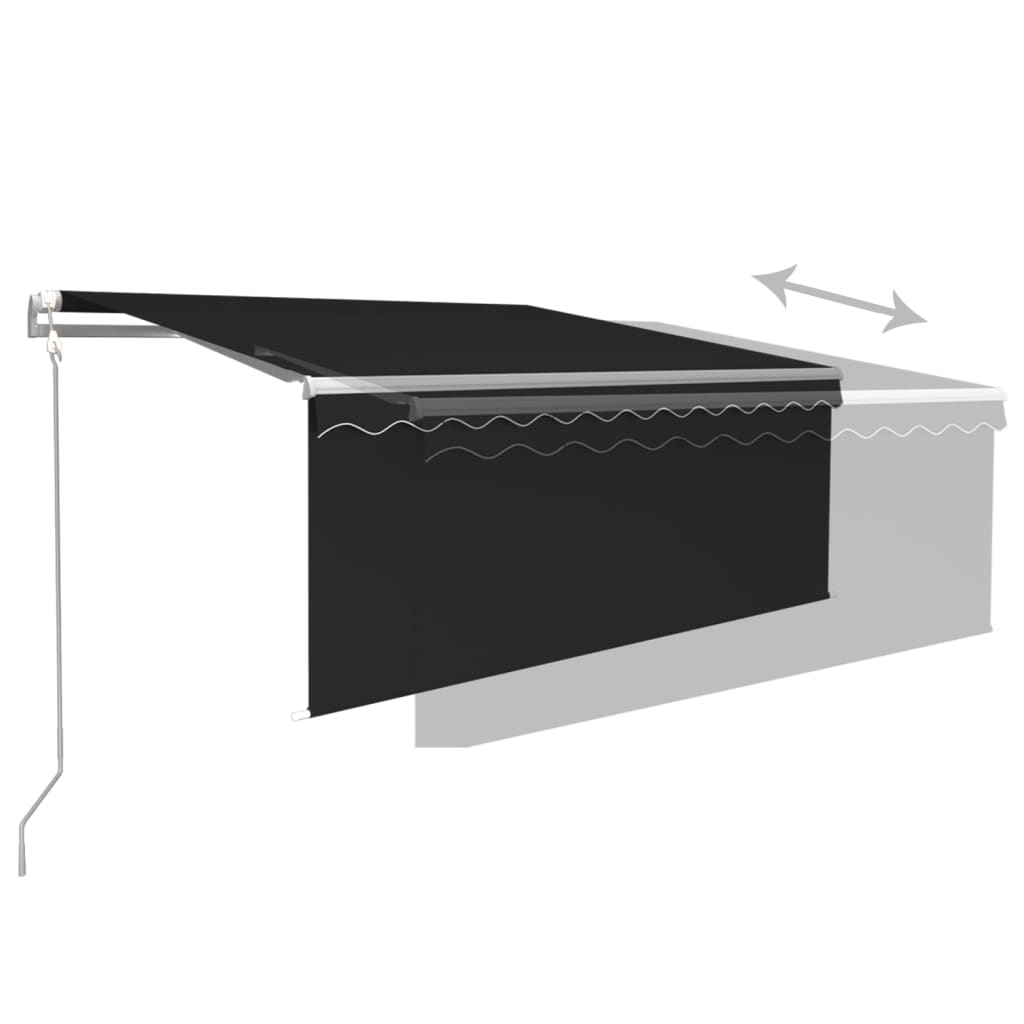 Automatic retractable awning with anthracite blind 3.5x2.5 m V6131 Vetonek