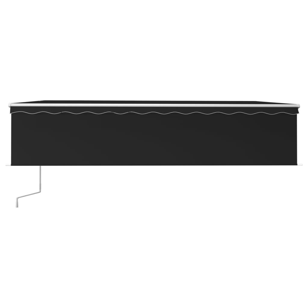 Toldo automático retráctil con persiana 6x3 m antracita V6933 Vetonek