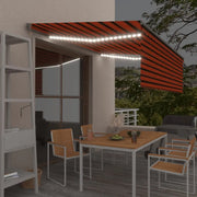 Automatic awning LED blind and wind sensor orange 4.5x3m V7794 Vetonek