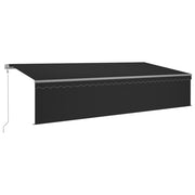 Toldo automático retráctil con persiana 6x3 m antracita V8135 Vetonek