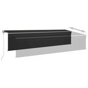 Toldo automático retráctil con persiana 6x3 m antracita V8135 Vetonek