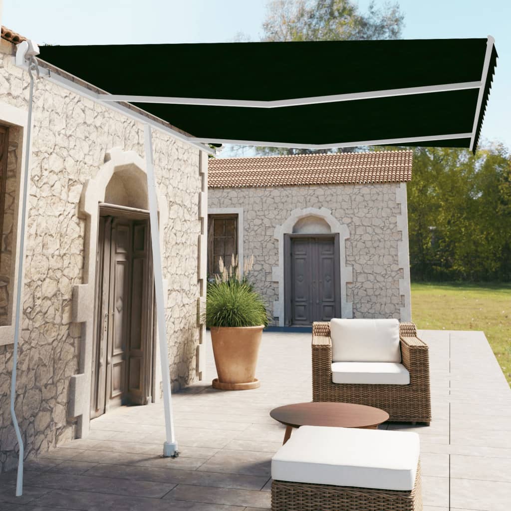 Vetonek Toldo de pie manual retráctil gris antracita 350x250 cm