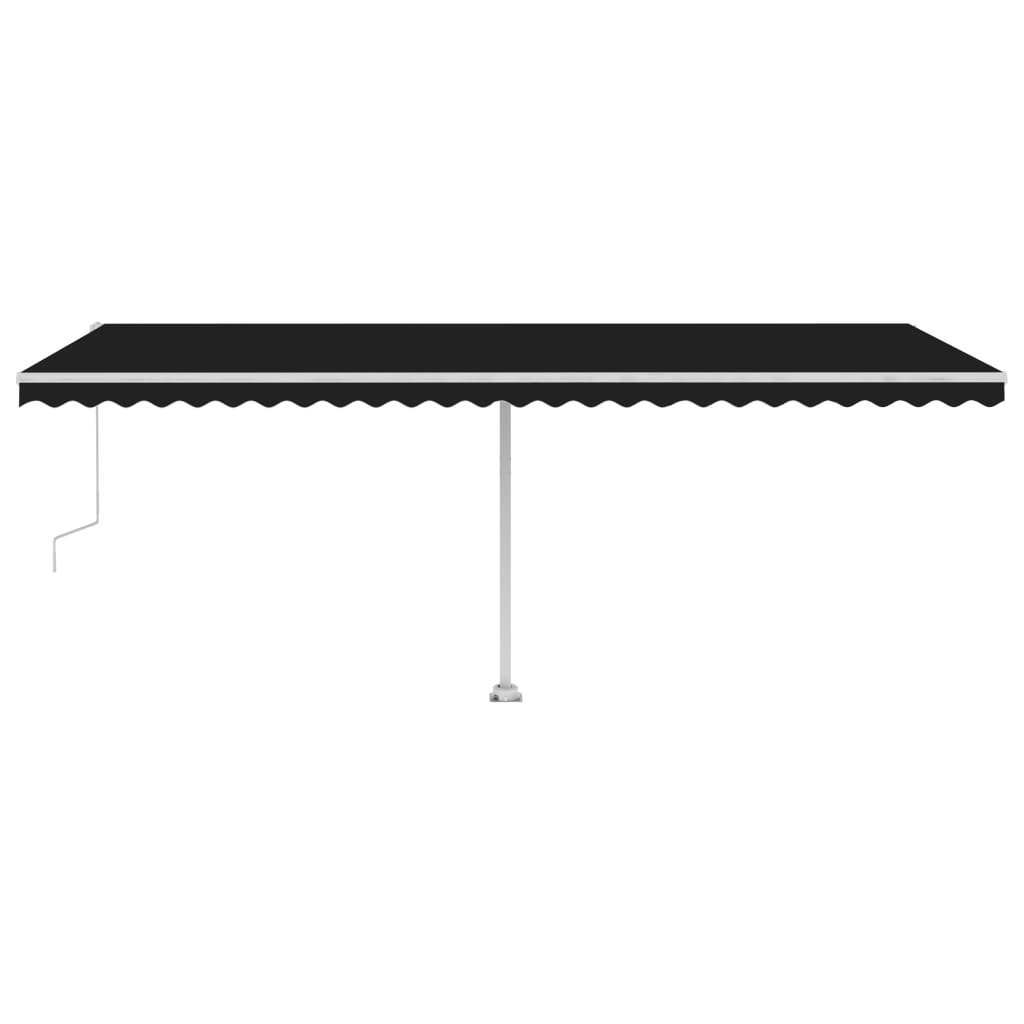 Toldo de pie automático gris antracita 600x300 cm vidaXL