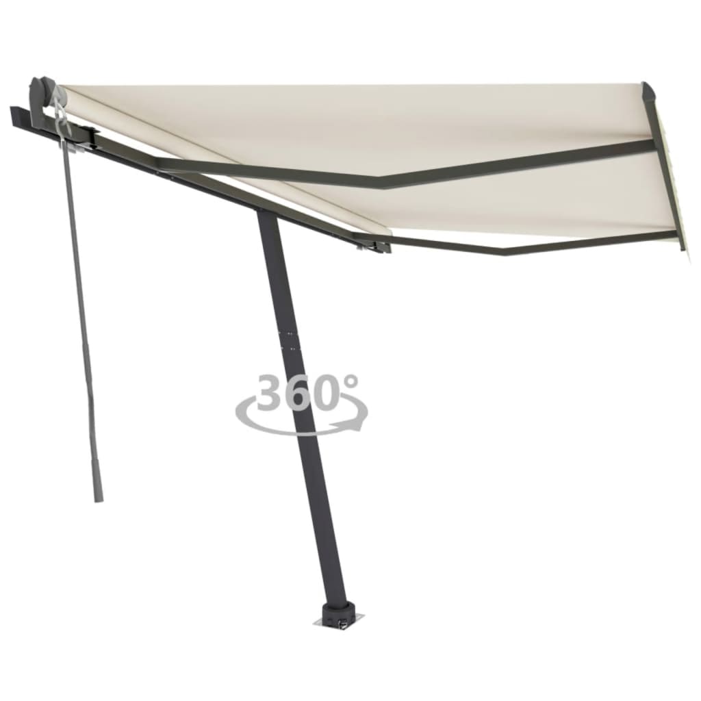 Vetonek Toldo de pie automático crema 350x250 cm