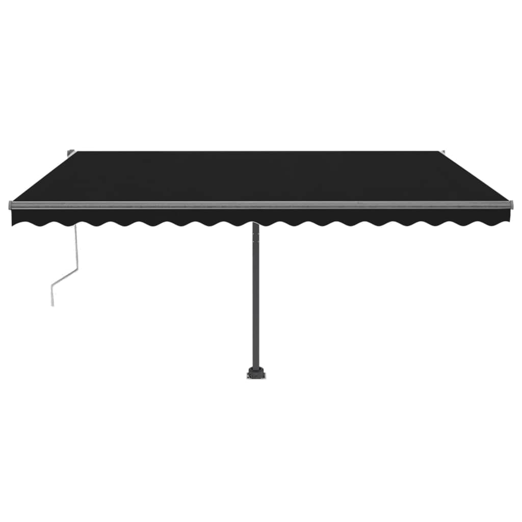 Toldo de pie automático gris antracita 400x300 cm