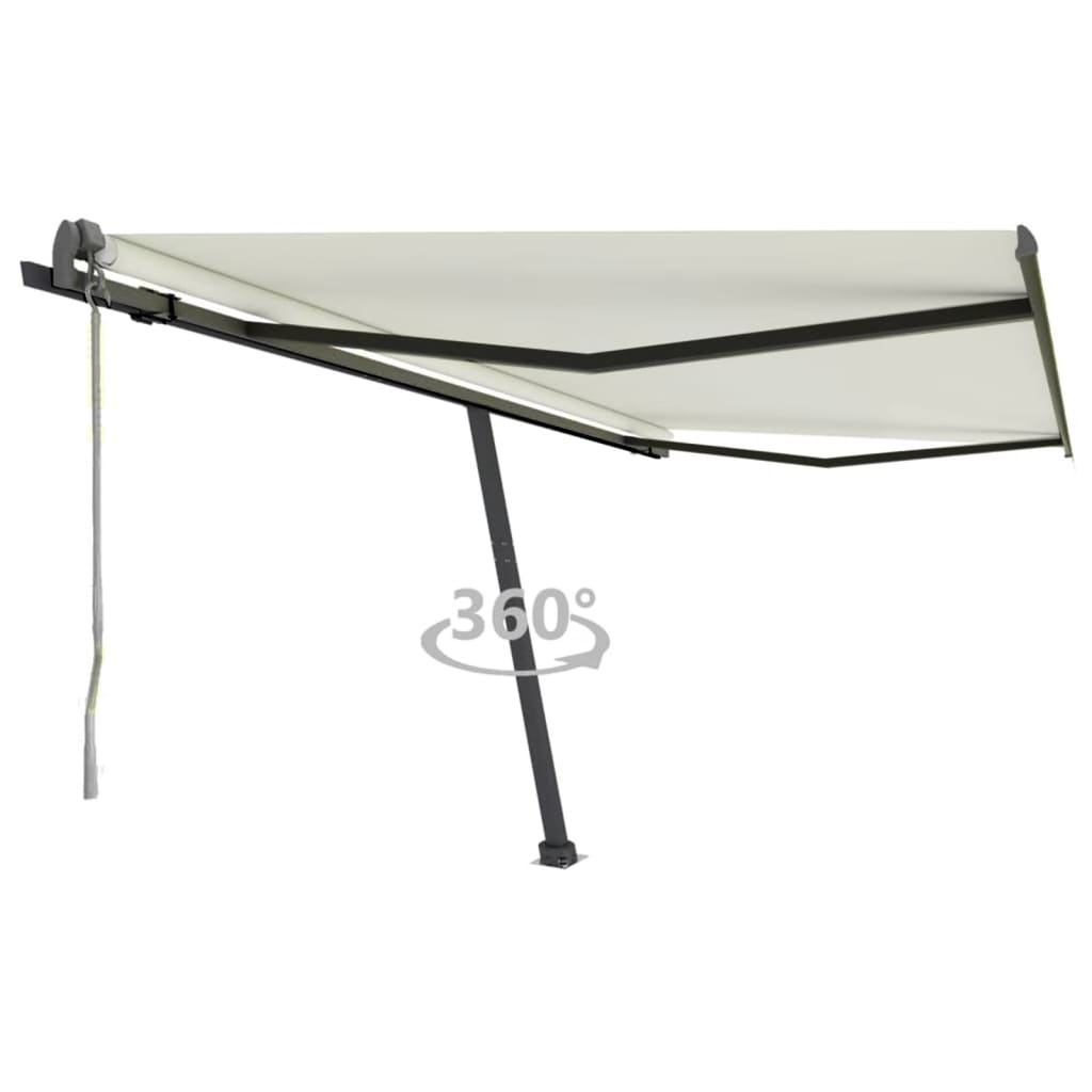 Vetonek Toldo de pie automático crema 450x300 cm