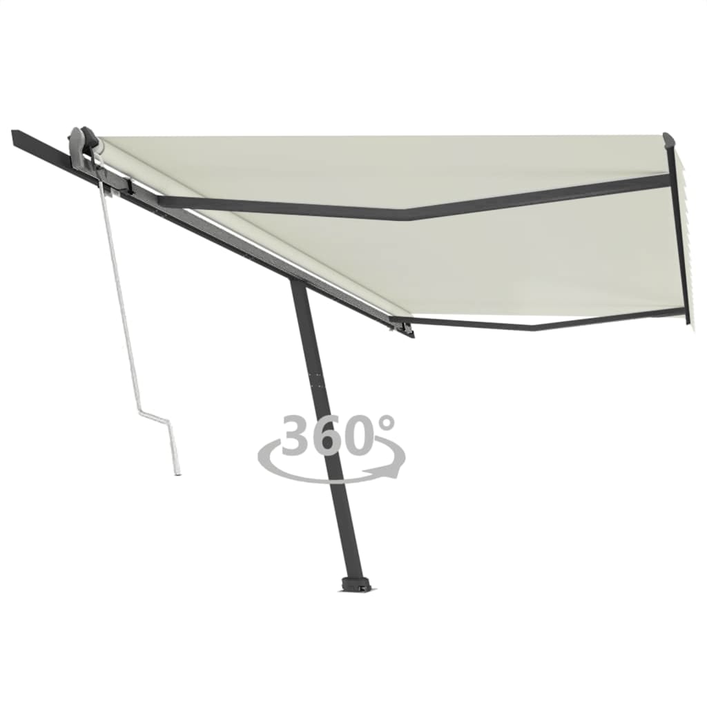 Vetonek Toldo de pie automático crema 500x300 cm