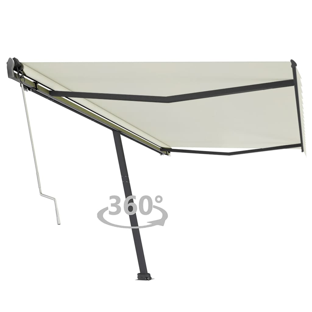 Vetonek Toldo de pie automático crema 500x350 cm