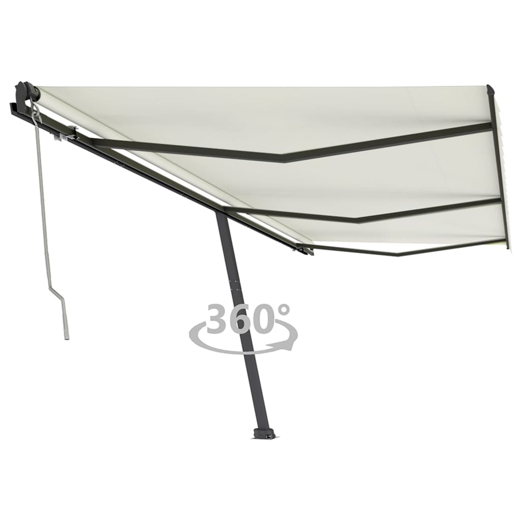 Vetonek Toldo de pie automático crema 600x350 cm