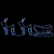 Renos y trineo de navidad decoración jardín 576 leds v5047 - Vetonek