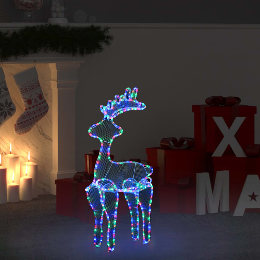 Vetonek Reno de Navidad con malla 306 LED 60x24x89 cm