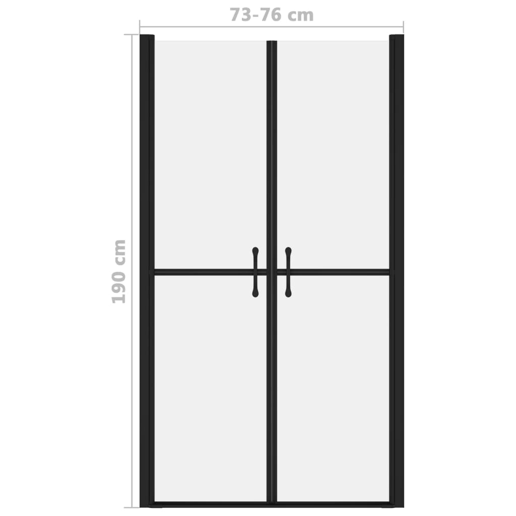 Puerta de ducha ESG esmerilado (73-76)x190 cm vidaXL