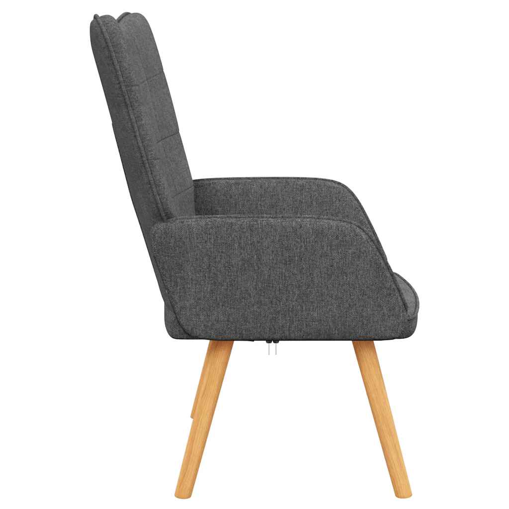 Silla de relajación de tela gris oscuro - Vetonek