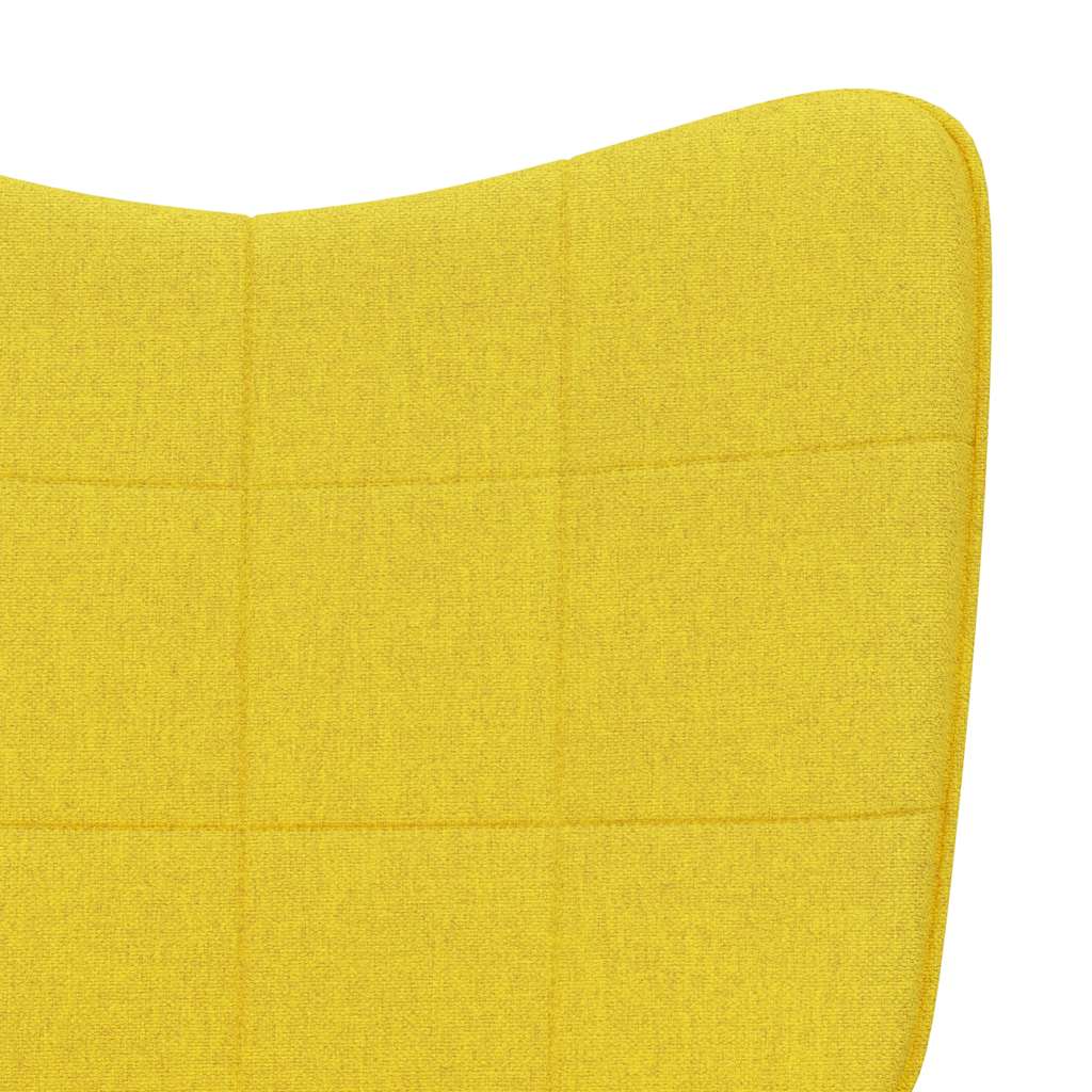 Sillón de relax de tela amarillo mostaza vidaXL