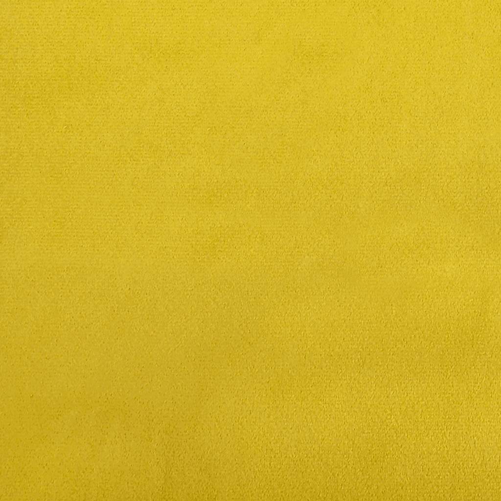 Sillón de relax con taburete terciopelo amarillo mostaza vidaXL