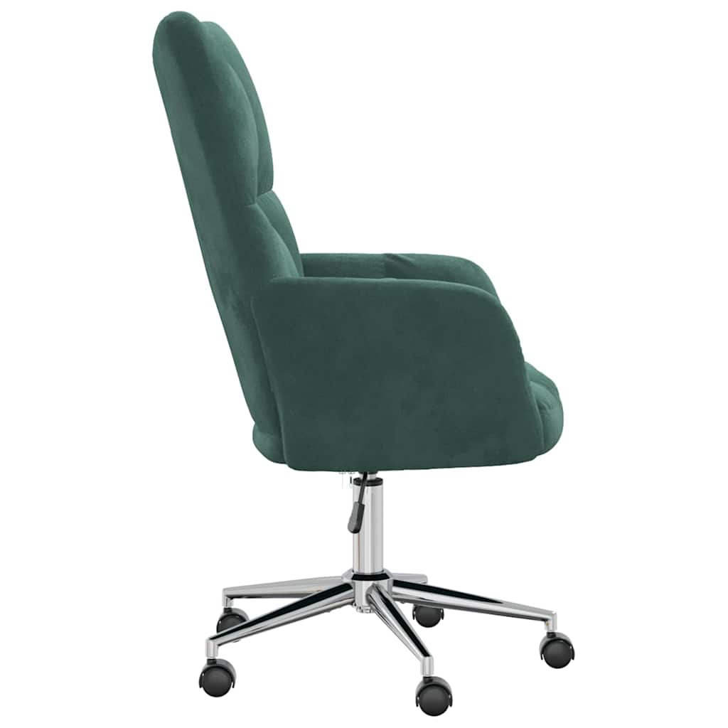 Silla de relajación de terciopelo verde oscuro - Vetonek