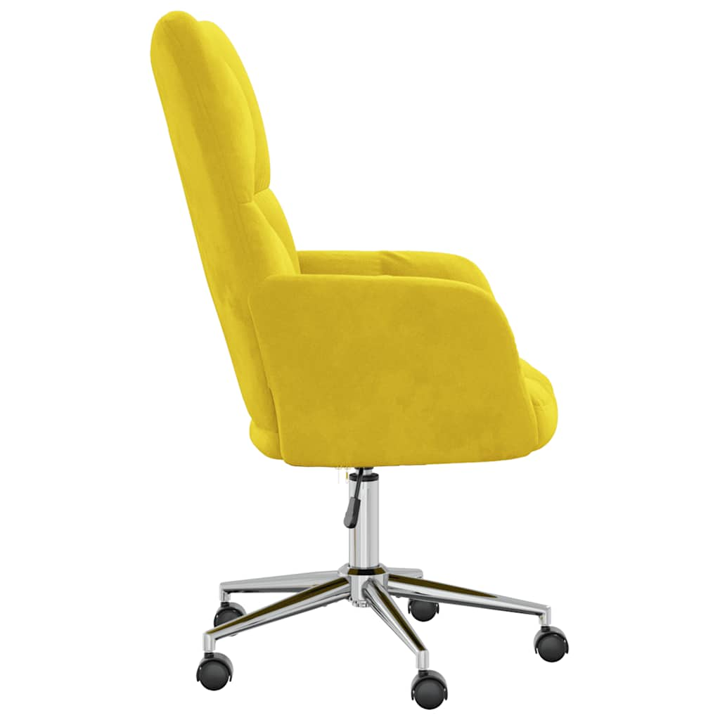 Sillón de relax de terciopelo amarillo mostaza vidaXL