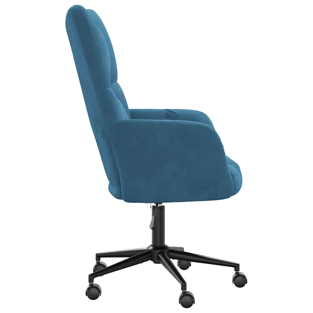 Sillón de relax de terciopelo azul vidaXL