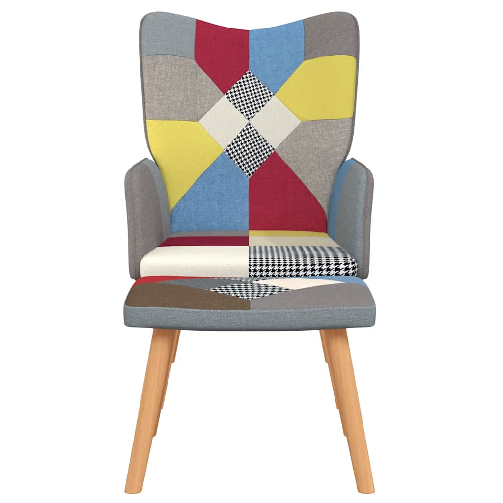 Relaxation chair with patchwork fabric