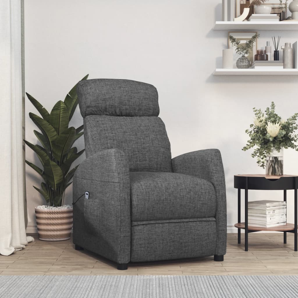 Vetonek Sillón elevable tela gris oscuro