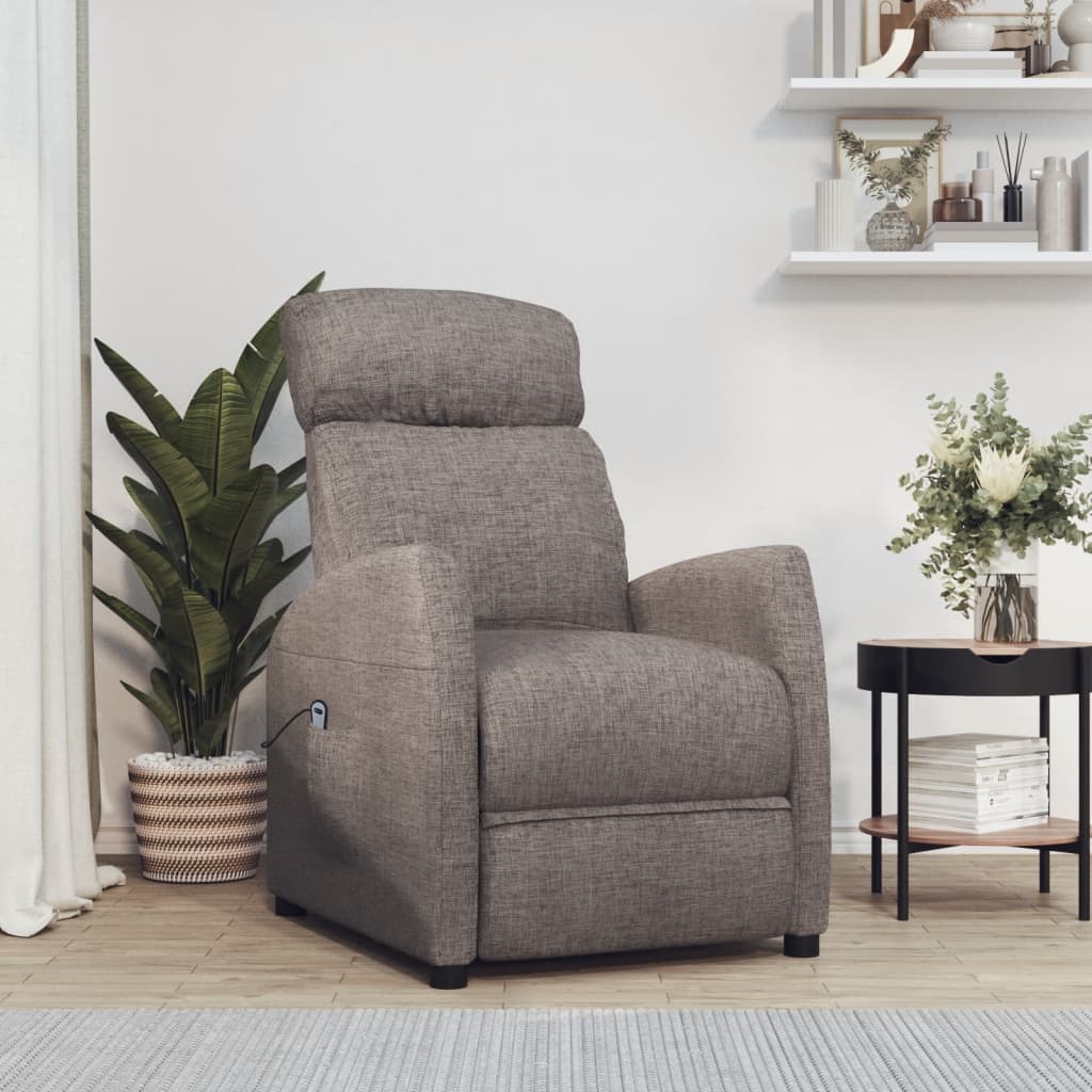 Vetonek Sillón elevable tela gris taupe