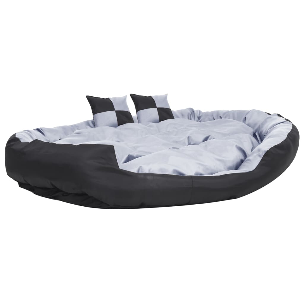 Vetonek Reversible and washable dog cushion gray and black 150x120x25 cm