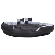 Reversible and washable dog cushion gray and black 150x120x25 cm v0323 - Vetonek