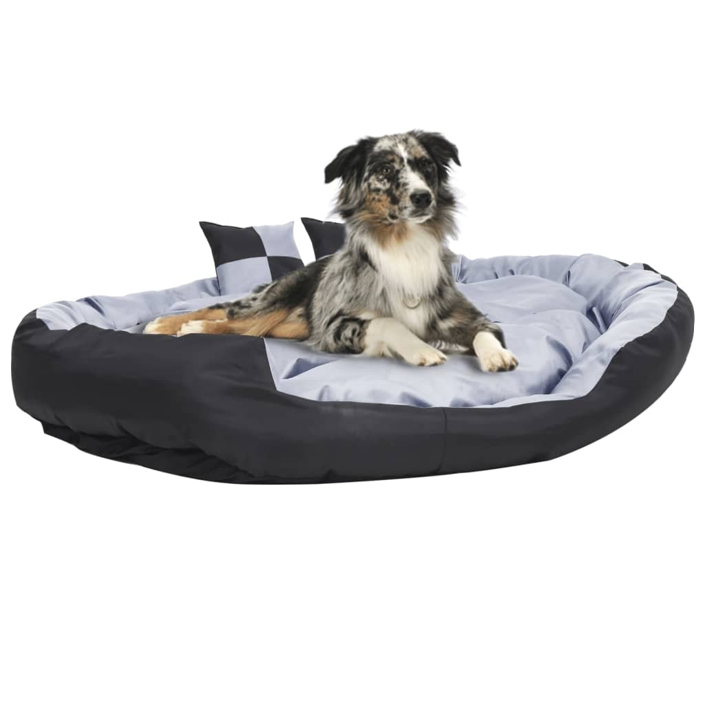 Reversible and washable dog cushion gray and black 150x120x25 cm v0323 Vetonek