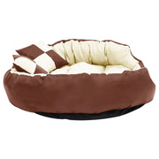 Reversible and washable dog cushion cream brown 110x80x23 cm v0354 - Vetonek