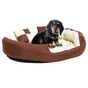 Reversible and washable dog cushion cream brown 110x80x23 cm v0354 Vetonek