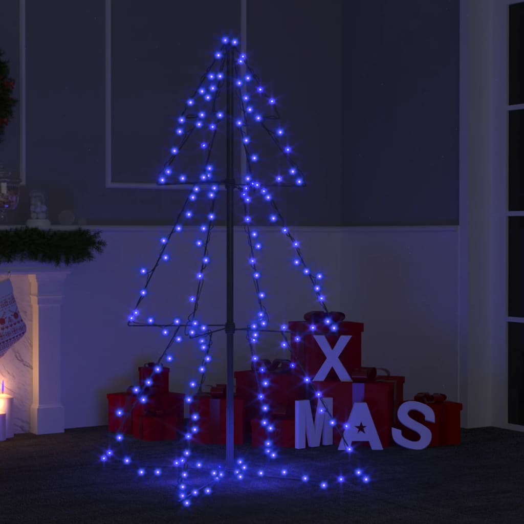 Árbol de Navidad 160 LEDs interior y exterior 78x120 cm