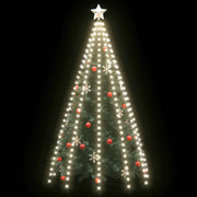 Red de luces de árbol de Navidad 250 LEDs blanco frío 250 cm - Vetonek