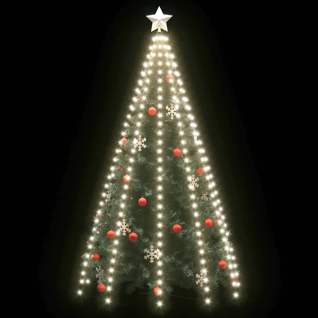 Red de luces de árbol de Navidad 300 LEDs blanco frío 300 cm