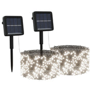 Tiras de luces solares led 2 uds blanco frío interior/exterior v4765 Vetonek