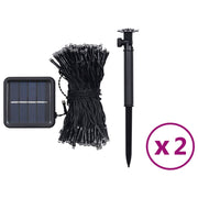 Tiras de luces solares LED 2 uds de colores interior/exterior - Vetonek