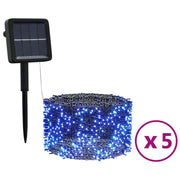 Tiras de luces solares led 5 uds azul interior/exterior v4819 Vetonek