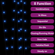 Tiras de luces solares led 5 uds azul interior/exterior v4819 Vetonek