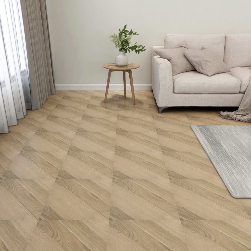 Plataformas de solo auto -adesivas 20 unidades PVC Brown Stripes 1,86 m²