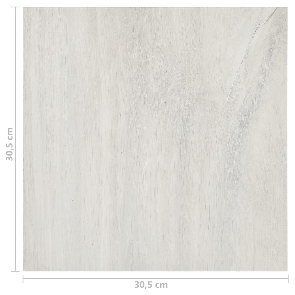 Tarimas de suelo autoadhesivas 20 uds PVC crema 1,86 m² vidaXL