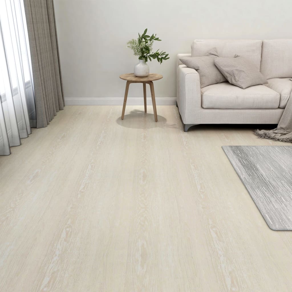 Vetonek Tarimas de suelo autoadhesivas 20 uds PVC beige 1,86 m²