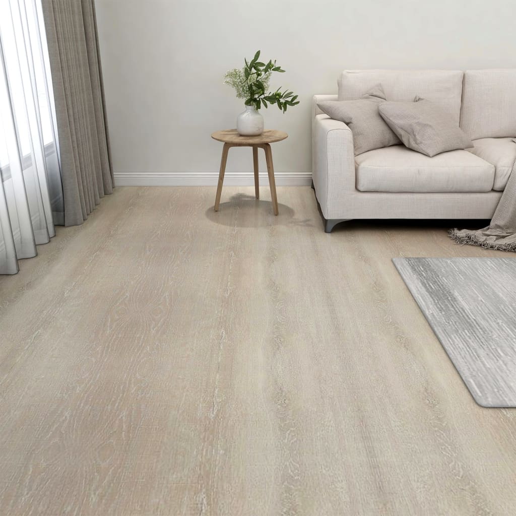 Vetonek Tarimas de suelo autoadhesivas 20 uds PVC beige 1,86 m²