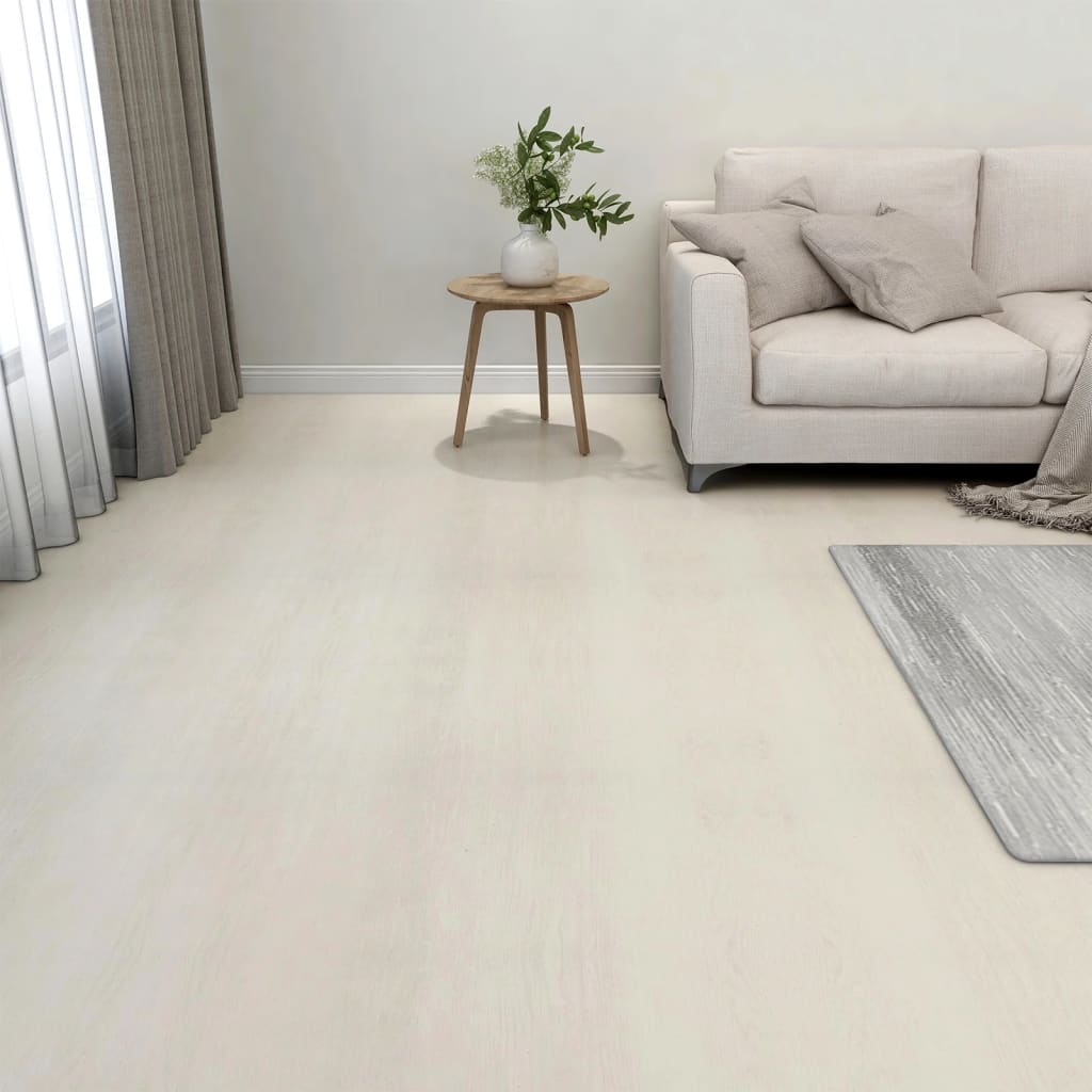 Tarimas de suelo autoadhesivas 20 uds PVC beige 1,86 m²