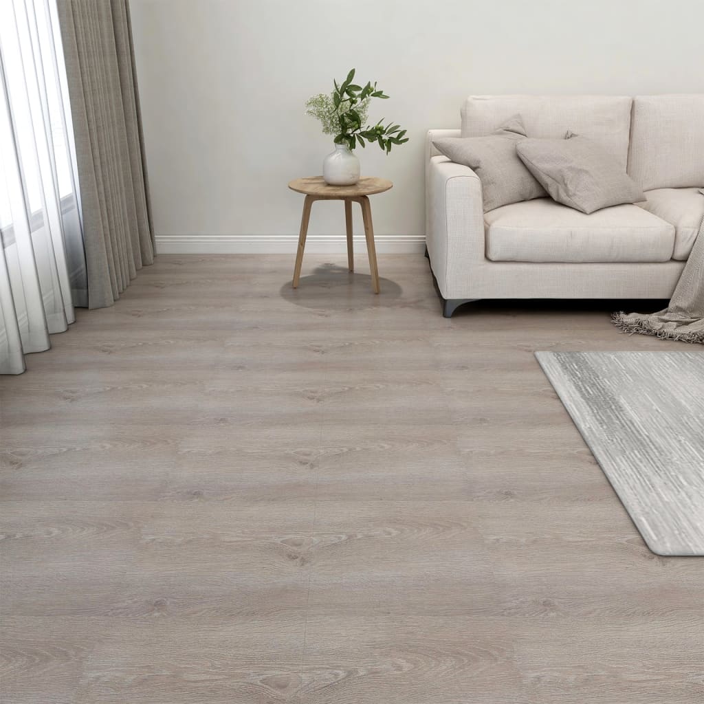 Vetonek Tarimas de suelo autoadhesivas 20 uds PVC gris taupe 1,86 m²