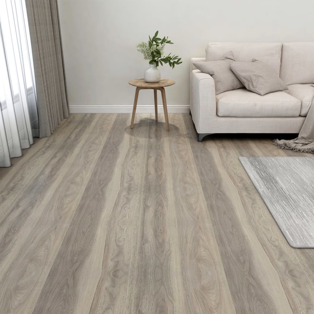 Vetonek Tarimas de suelo autoadhesivas 20 uds PVC gris taupe 1,86 m²