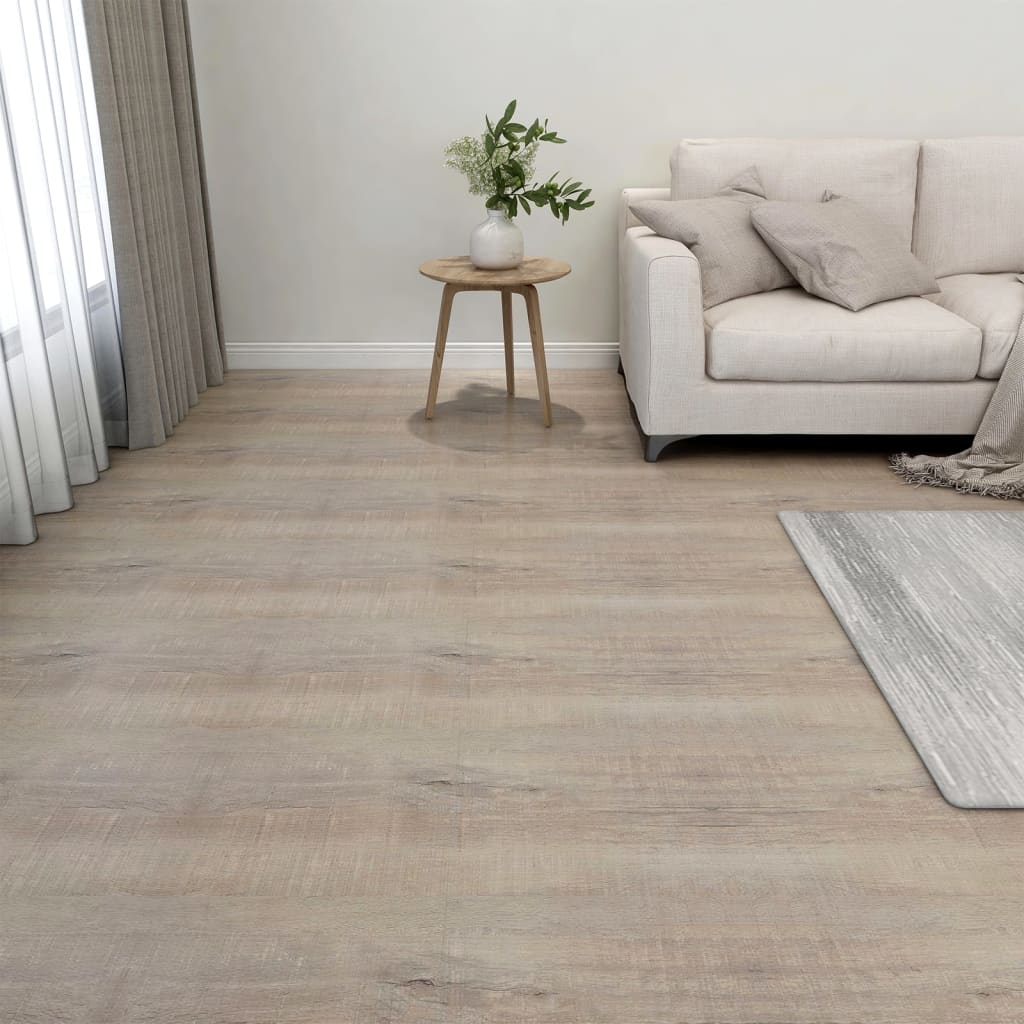 Vetonek Tarimas de suelo autoadhesivas 20 uds PVC gris taupe 1,86 m²